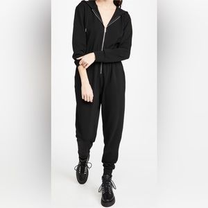 New With Tags NWT Black sweatshirt/sweatpant jumpsuit